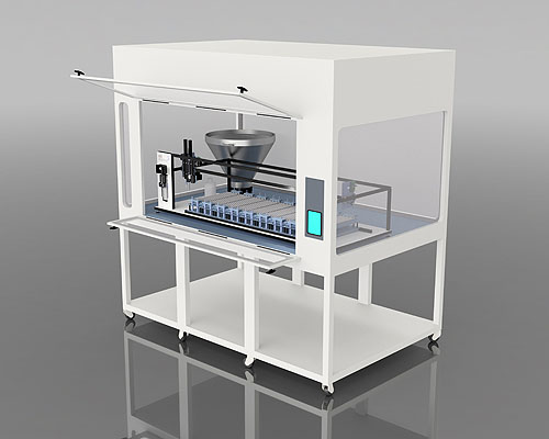 Tube and vial filling system - Syriflex zx inside an MSC